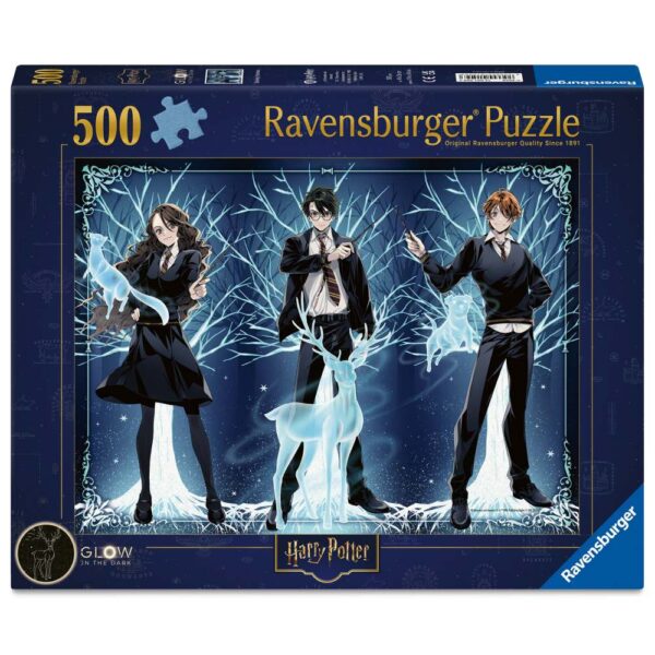 Ravensburger - Puzzle care straluceste in intuneric Harry Potter 500 piese - RVSPA01509