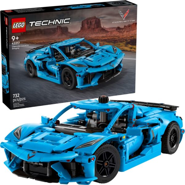 LEGO® Technic 42217 - Chevrolet Corvette Stingray albastru