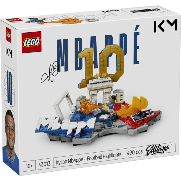 LEGO Editions - Kylian Mbappé – Momente importante din fotbal 43013, 490 piese