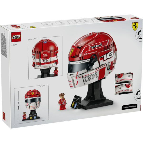 LEGO Editions - Casca lui Charles Leclerc Scuderia Ferrari HP 43014, 886 piese