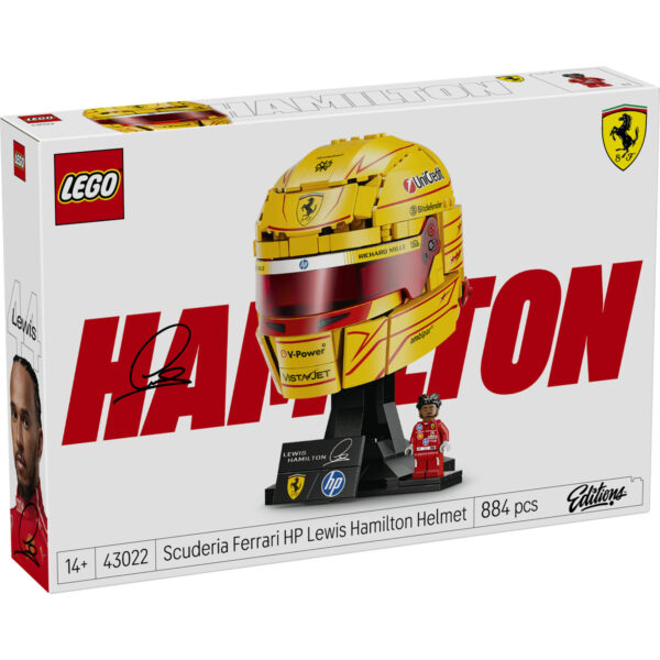 LEGO Editions - Casca lui Lewis Hamilton Scuderia Ferrari HP 43022, 884 piese