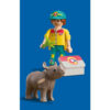 Playmobil - Set 2 figurine ingrijitor cu rinocer - PM72025