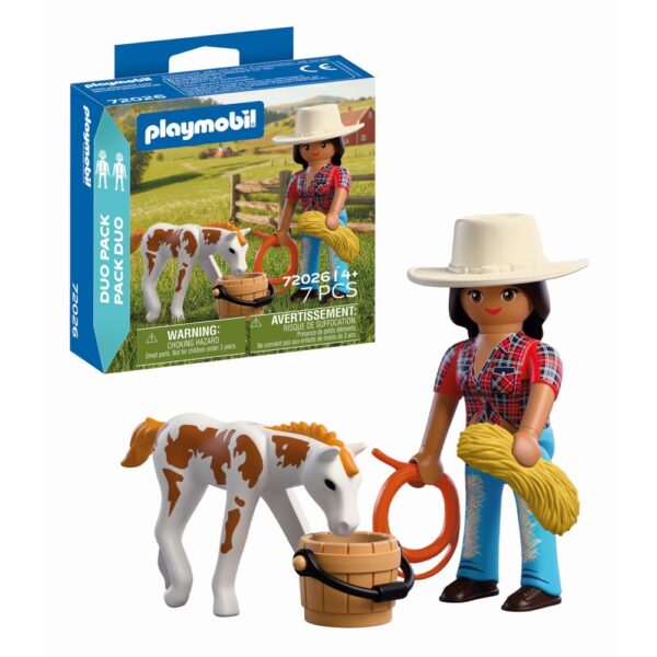 Playmobil - Set 2 figurine calareata si manz - PM72026