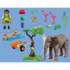 Playmobil - Promo Pack Ingrijitor zoo cu elefant - PM72068