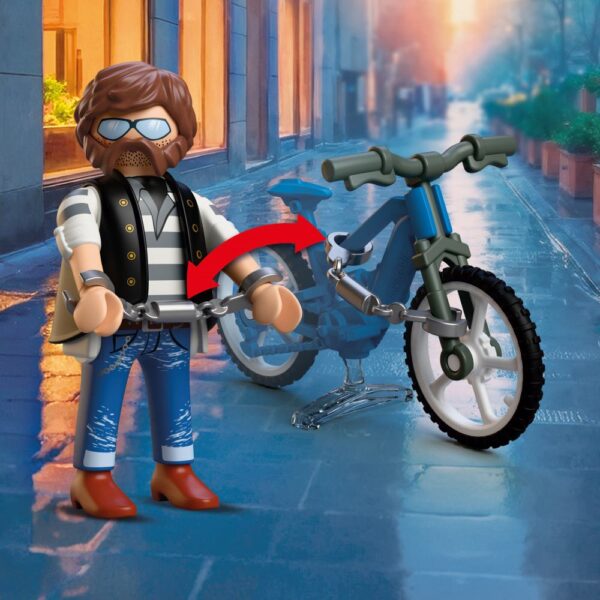 Playmobil - Jucarie de rol Prinderea hotului de biciclete - PM72076