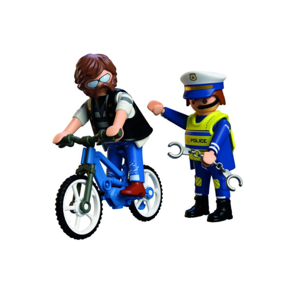 Playmobil - Jucarie de rol Prinderea hotului de biciclete - PM72076