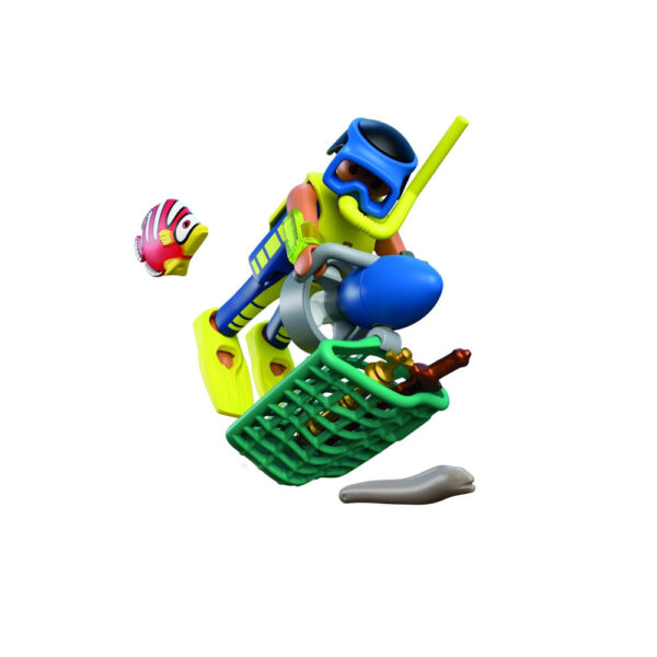 Playmobil - Jucarie de rol Scafandri politist si hot cu comoara - PM72078
