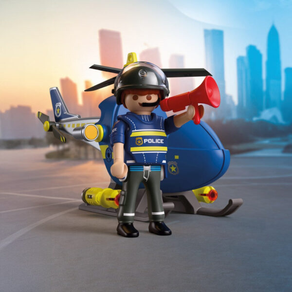 Playmobil - Jucarie de rol Elicopter de politie - PM72080