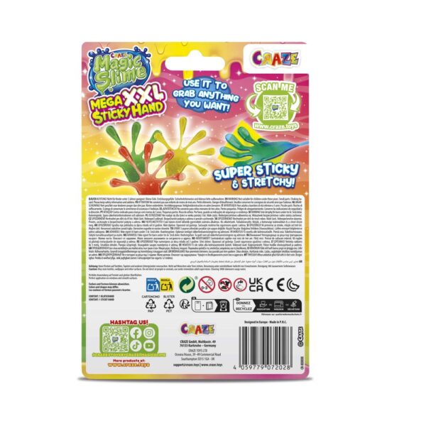 Craze - Mana lipicioasa si elastica din Slime diverse culori design nou - CRZ72028