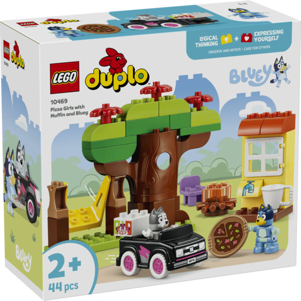 LEGO DUPLO - Muffin și Blue, fetele care aduc pizza 10469, 44 piese