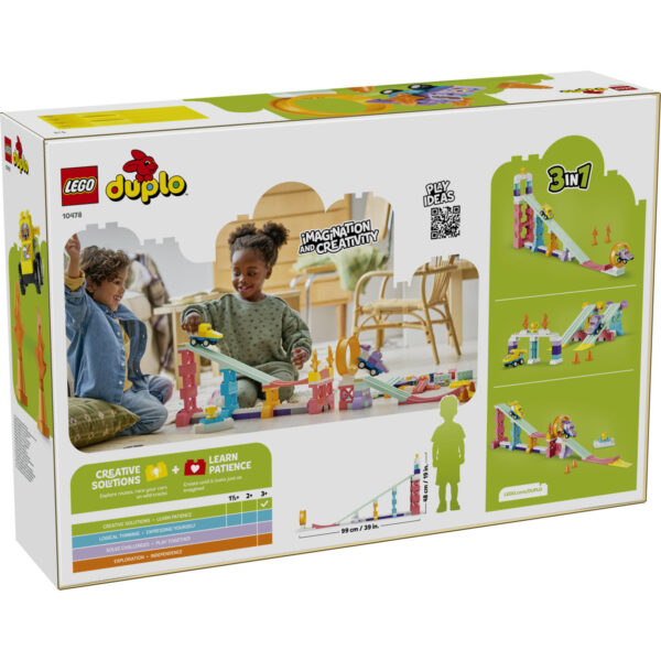 LEGO DUPLO - Rampe creative cu vehicule 3 în 1 10478, 111 piese