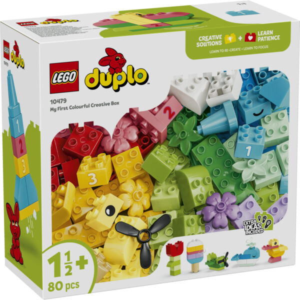 LEGO DUPLO - Cutie creativă în culori 10479, 80 piese