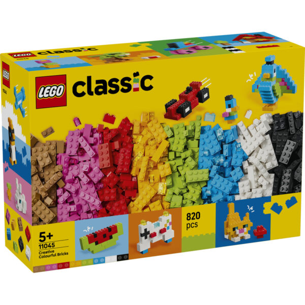 LEGO Classic - Cărămizi creative în culori 11045, 820 piese