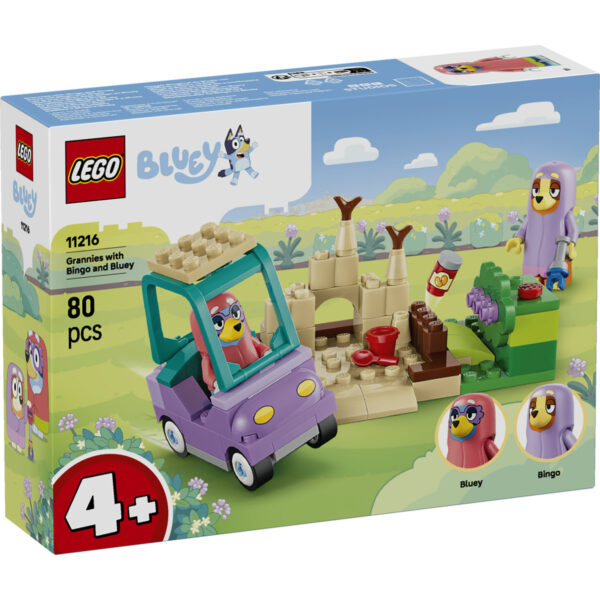 LEGO Bluey - Bingo și Blue se joacă de-a bunicuțele 11216, 80 piese