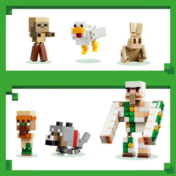 LEGO Minecraft - Atac în deșert cu un jocheu de găini 21592, 428 piese