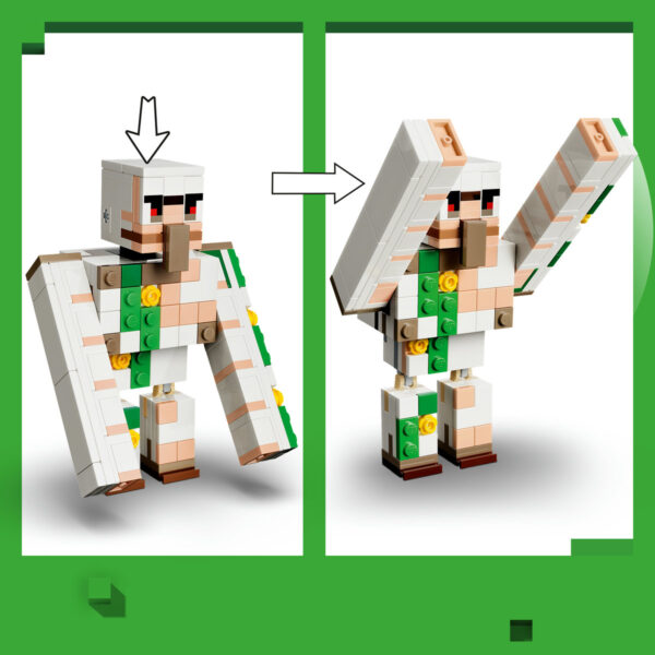 LEGO Minecraft - Atac în deșert cu un jocheu de găini 21592, 428 piese