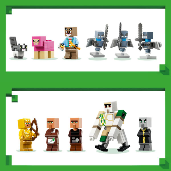 LEGO Minecraft - Atacul Evocatorilor asupra satului 21596, 607 piese