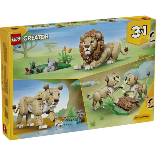 LEGO Creator - Animale sălbatice: Leu maiestuos 31386, 839 piese