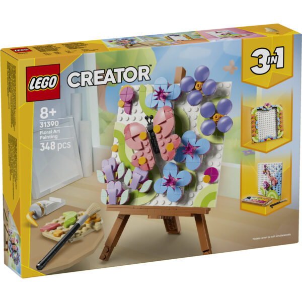LEGO Creator - Tablou decorativ cu artă florală 31390, 348 piese
