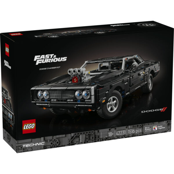 42231-lego-technic-1 LEGO Technic - Mașina Dodge Charger R/T din Fast and Furious 42231, 1516 piese