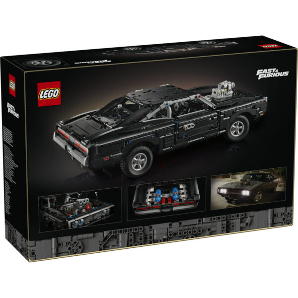 42231-lego-technic-2 LEGO Technic - Mașina Dodge Charger R/T din Fast and Furious 42231, 1516 piese