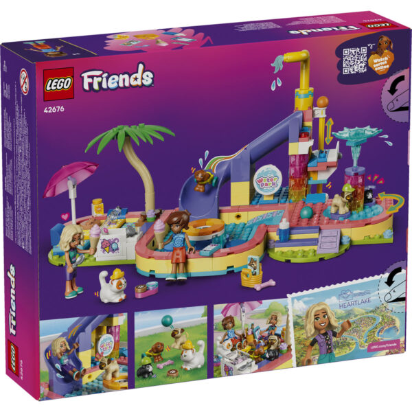 LEGO Friends - O zi distractivă în parcul acvatic 42676, 278 piese