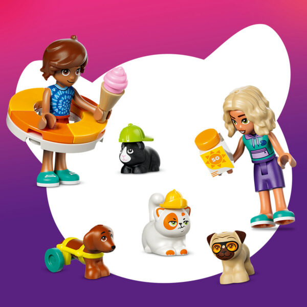LEGO Friends - O zi distractivă în parcul acvatic 42676, 278 piese