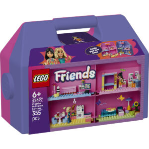 LEGO Friends - Valiză-căsuță de păpuși creativă 42697, 355 piese