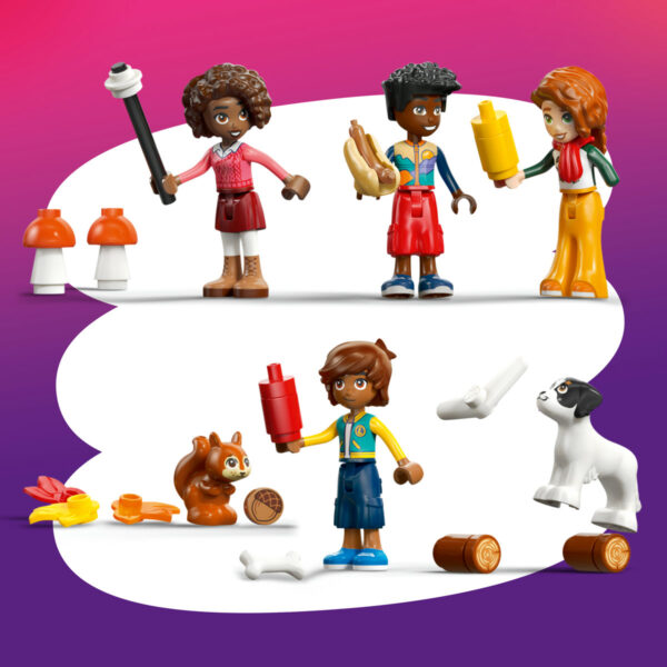 LEGO Friends - Cabană primitoare în pădure toamna 42705, 1229 piese