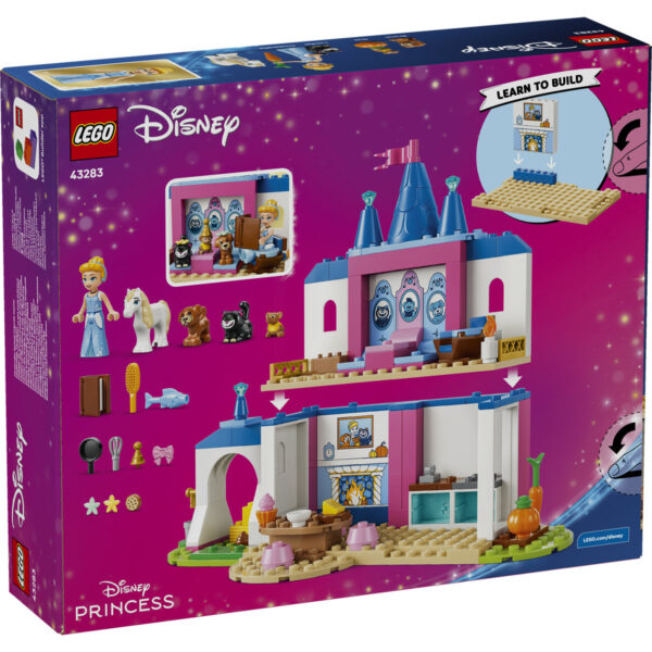 LEGO Disney - Castelul cu animăluțe al Cenușăresei 43283, 149 piese