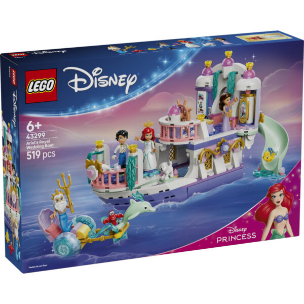 LEGO Disney - Barca nunții regale a lui Ariel 43299, 519 piese