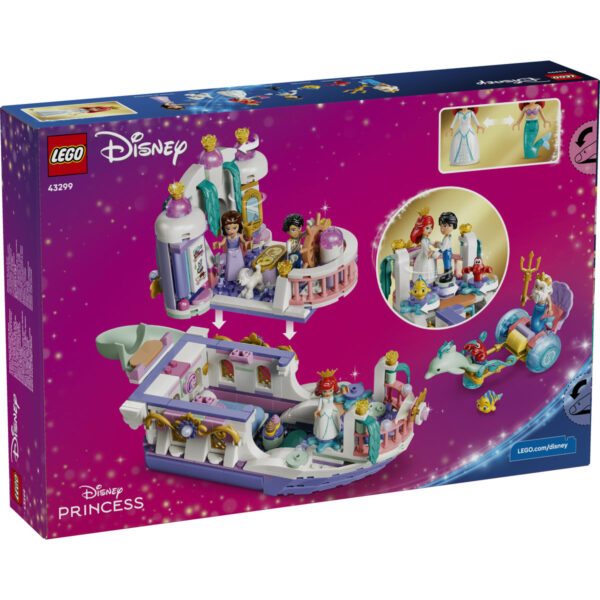 LEGO Disney - Barca nunții regale a lui Ariel 43299, 519 piese