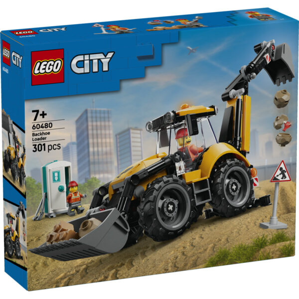 60480-lego-city-1 LEGO City - Buldoexcavator galben 60480, 301 piese