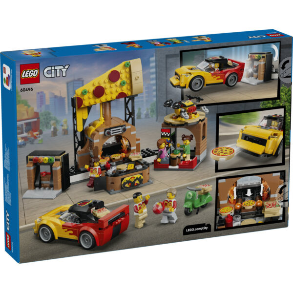 LEGO City - Experiența livrării de pizza cu vehicule 60496, 494 piese