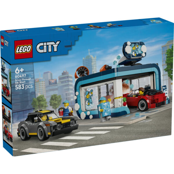 LEGO City - Spălătorie auto drive-thru 60497, 583 piese
