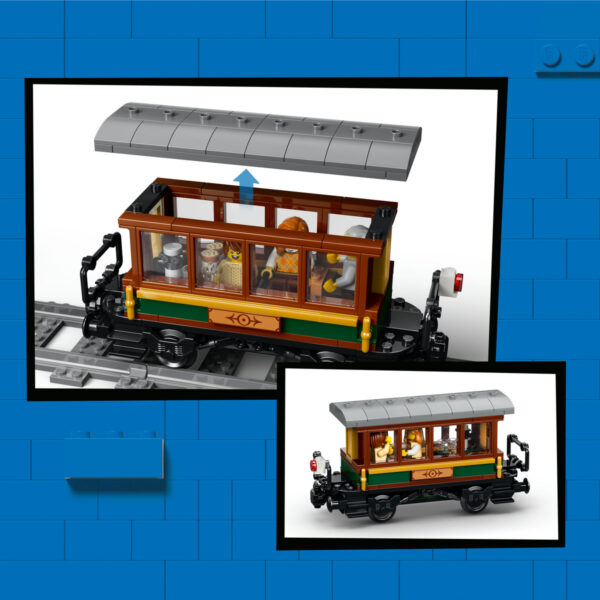 LEGO City - Tren cu aburi vintage 60511, 575 piese