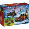 LEGO Ninjago - Vehiculele transformabile ale lui Kai și Cole 71864, 394 piese