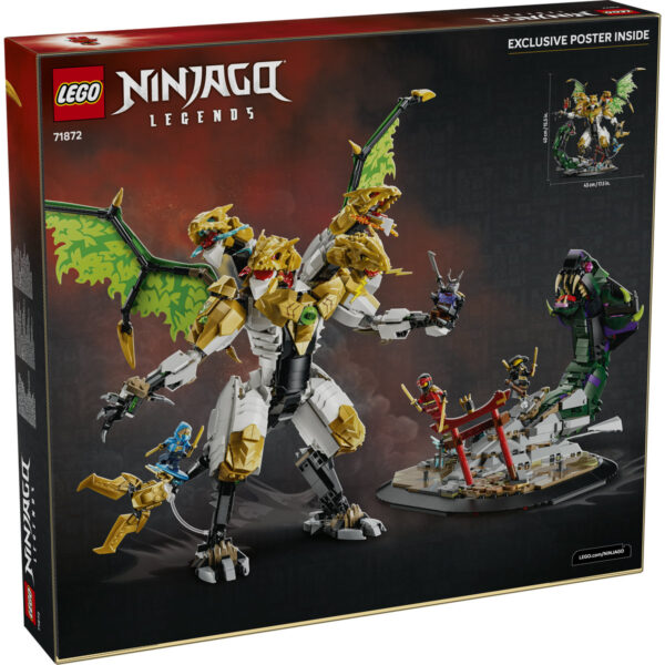 LEGO Ninjago - Impresionanta bătălie a dragonului 71872, 2178 piese