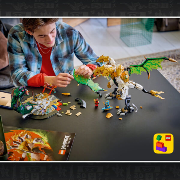 LEGO Ninjago - Impresionanta bătălie a dragonului 71872, 2178 piese