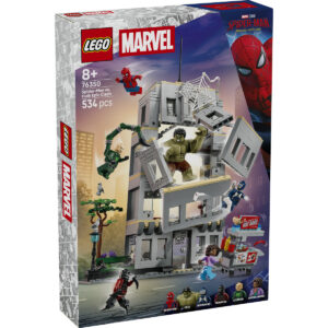 LEGO Marvel Super Heroes - Confruntarea memorabilă dintre Omul-Păianjen și Hulk 76350, 534 piese
