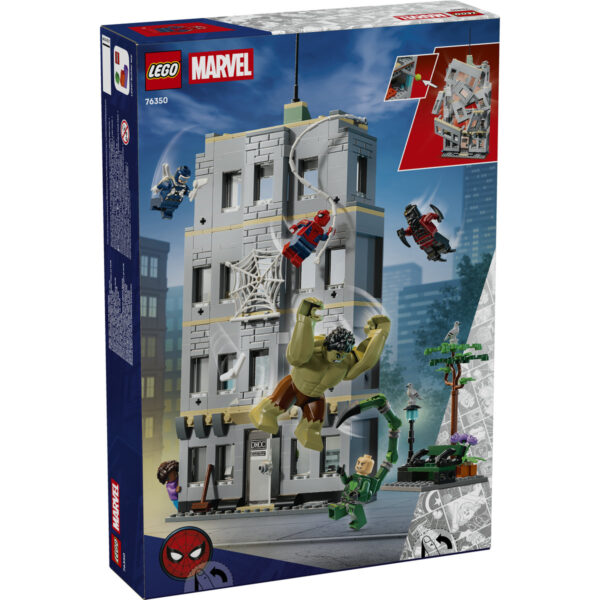 LEGO Marvel Super Heroes - Confruntarea memorabilă dintre Omul-Păianjen și Hulk 76350, 534 piese