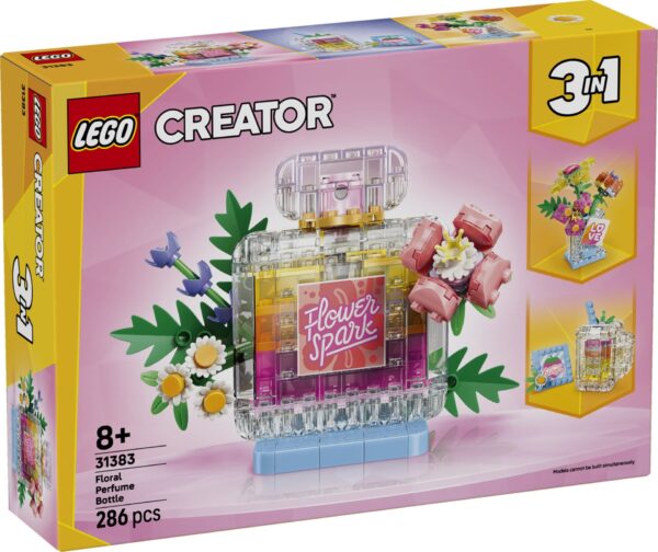 LEGO® Creator 31383 - Sticla de parfum cu flori decorativa (3 in 1)