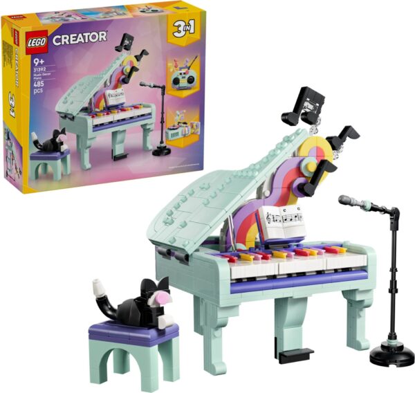 LEGO® Creator 31392 - Pian decorativ cu o pisica (3 in 1)