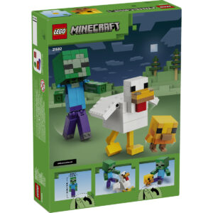LEGO Minecraft - Jocheu de găini 21582, 344 piese