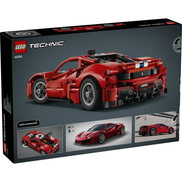 LEGO Technic - Mașina Ferrari 488 PISTA 42235, 882 piese