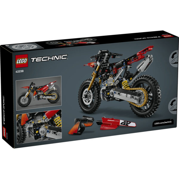 LEGO Technic - Motocicleta Ducati Desmo450 MX, versiunea de uzină 42238, 457 piese
