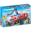 Playmobil - Autospeciala de pompieri pentru aeroport cu lumini si sunete - PM71371