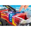 Playmobil - Autospeciala de pompieri pentru aeroport cu lumini si sunete - PM71371