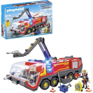 Playmobil - Autospeciala de pompieri pentru aeroport cu lumini si sunete - PM71371