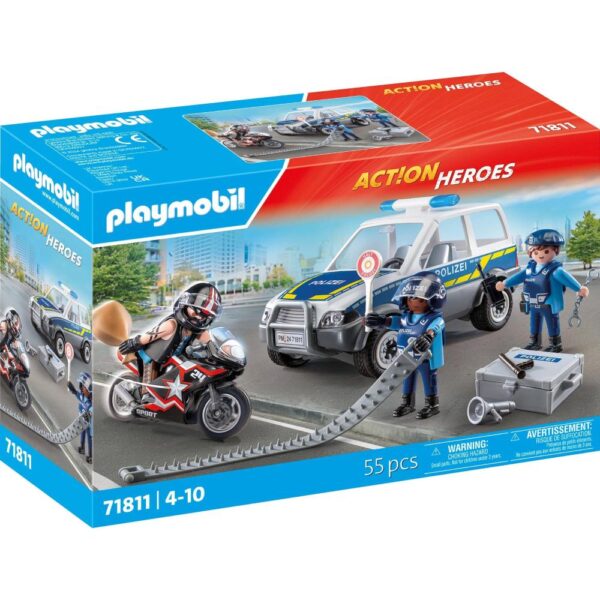 Playmobil - Jucarie de rol politisti in urmarirea hotului - PM71811